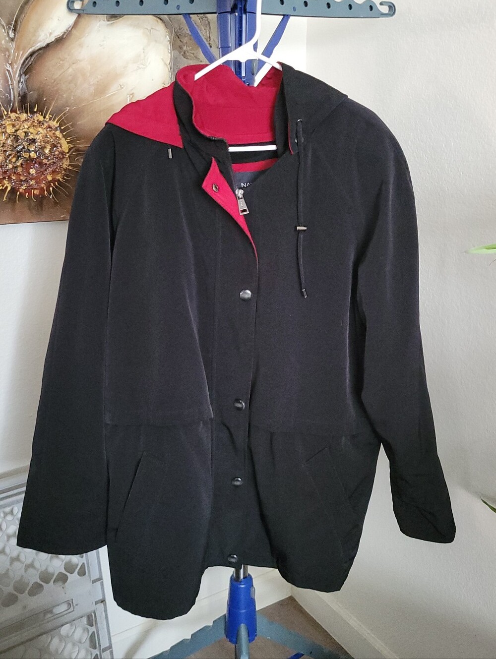 Vintage Nautica women's hooded anorak windbreaker jacket 2x